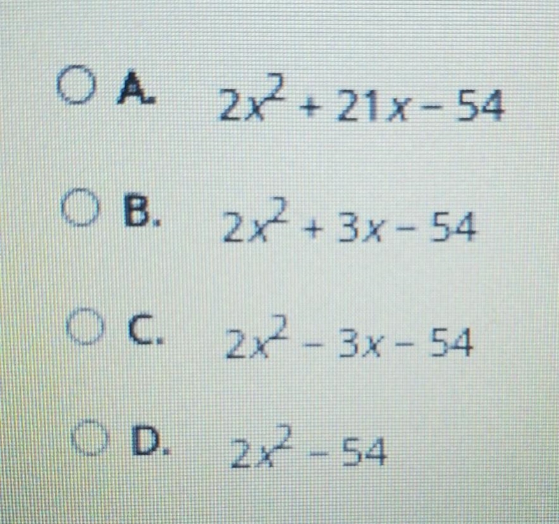 Simplify the expression (2x- 9Xx + 6).​-example-1