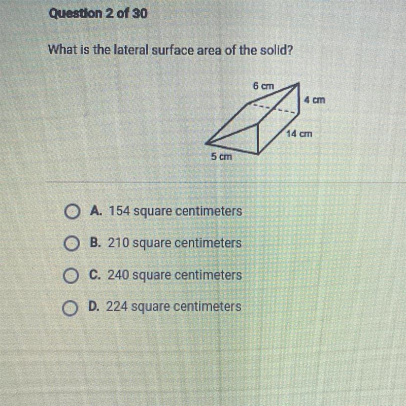 What is the lateral surface area of the solid?-example-1