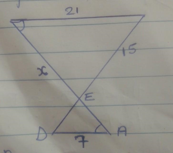 Calculate the value of X in the diagram​-example-1