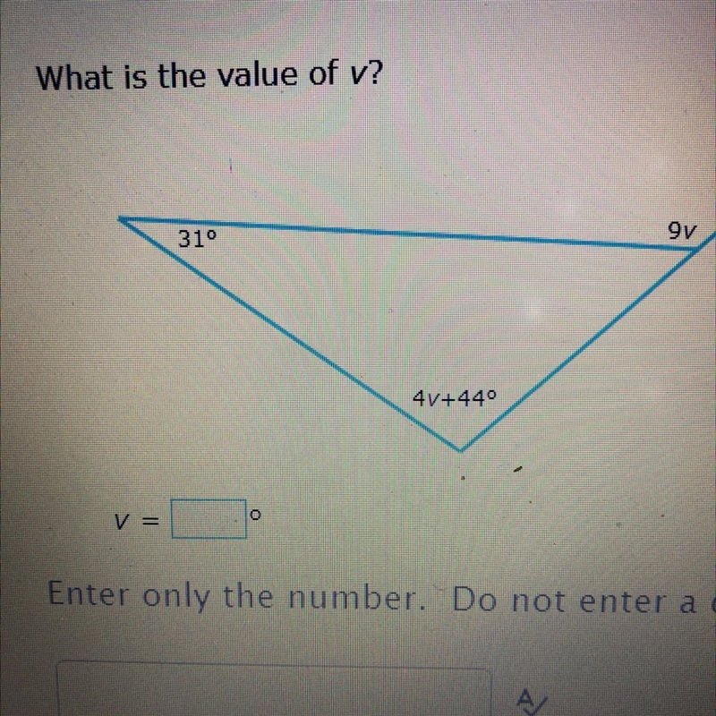 PLEASE HELP!!!! What is the value of v?-example-1