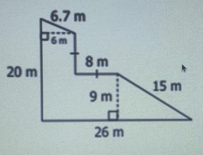 HELP PLS IT'S VERY IMPORTANT Determine the area of the composite figure. Determine-example-1