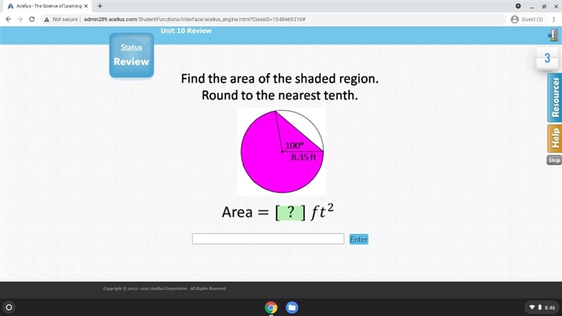 Find the area of the shaded region. XTRA POINTS!!!! PLUS BRAILIEST!!!!!! NO LINKS-example-1