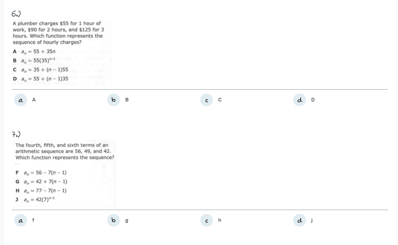 Arithmetic and Geometric Sequences (Two Questions) (Photo Down Below)-example-1