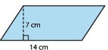 The area of the parallelogram is___ cm2-example-1