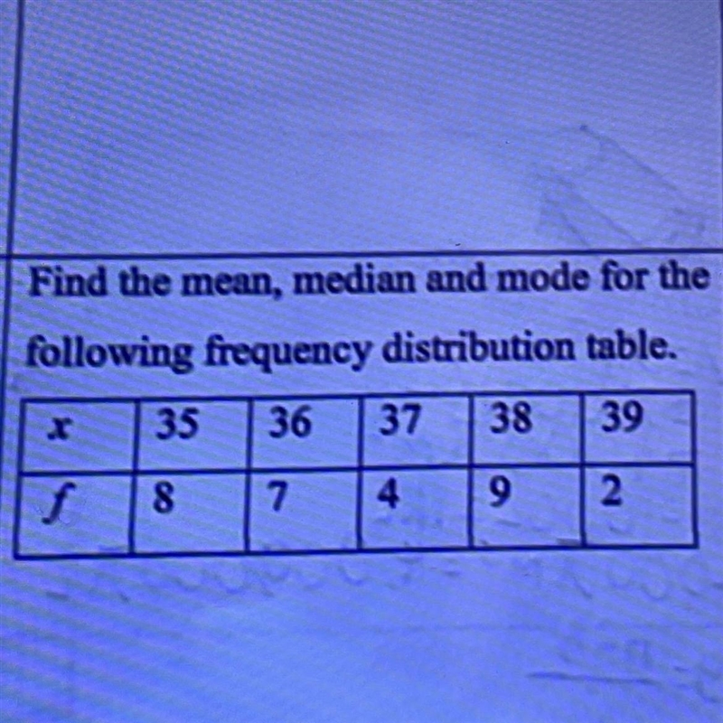 G) Find the mean, median and mode (11points)-example-1