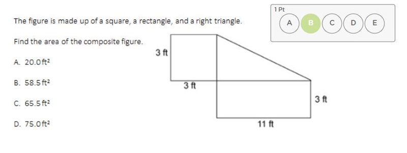 Find the area of the composite figure. (I know I have the right answer selected but-example-1