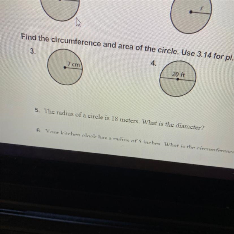 Find the circumference and the area plzzz-example-1