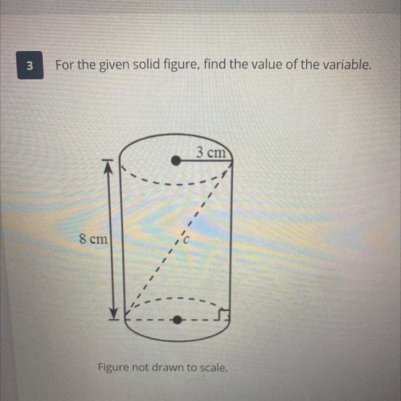 Helppp!! For the given solid figure, find the value of the variable.-example-1