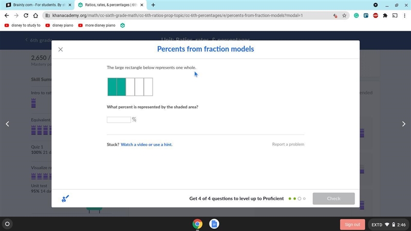 Is this 40%? If not, what's the answer? Thanks!-example-1