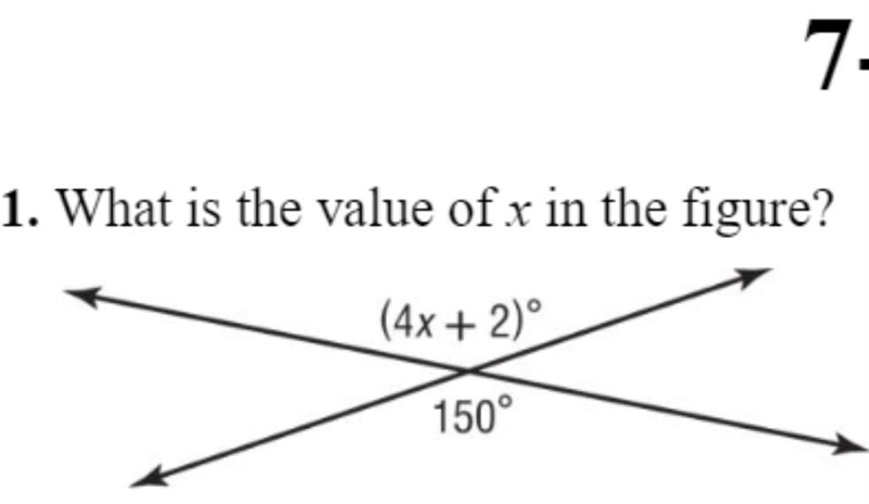 PLEASE HELP! What is the value of x in the figure? Options: A. 37B. 60 C. 160D. 2372-example-1