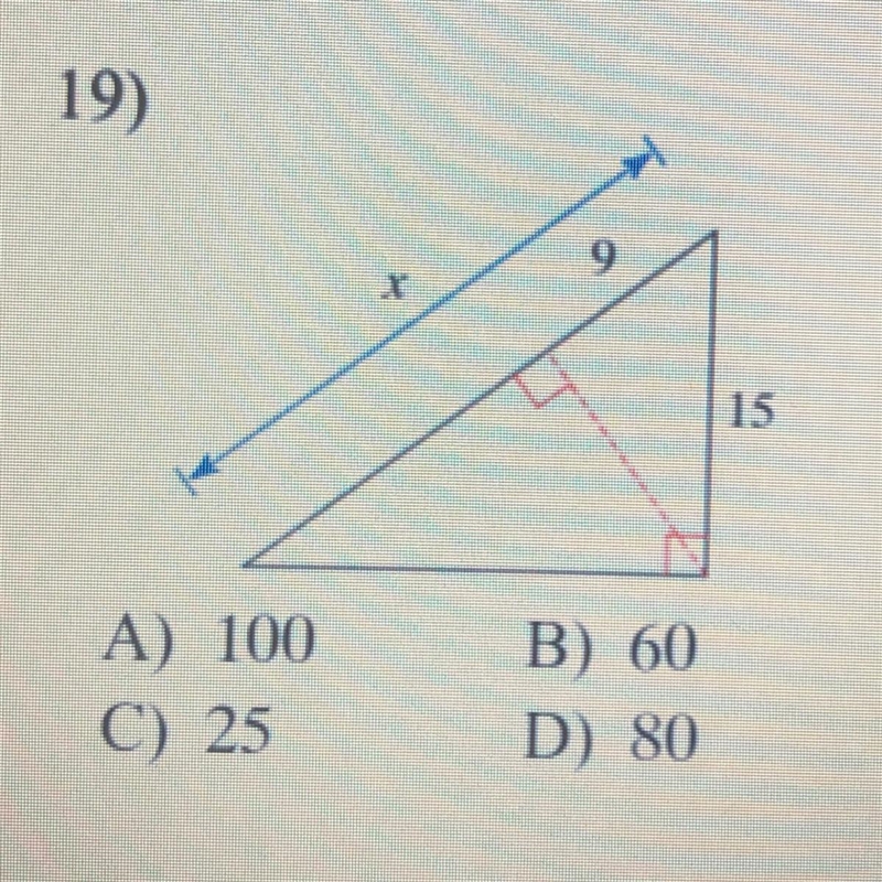 Find the missing length indicated. Leave your answer in simplest radical form. Please-example-1