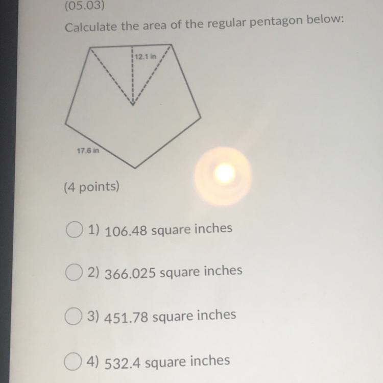 12.1 times 17.6 what is the area-example-1