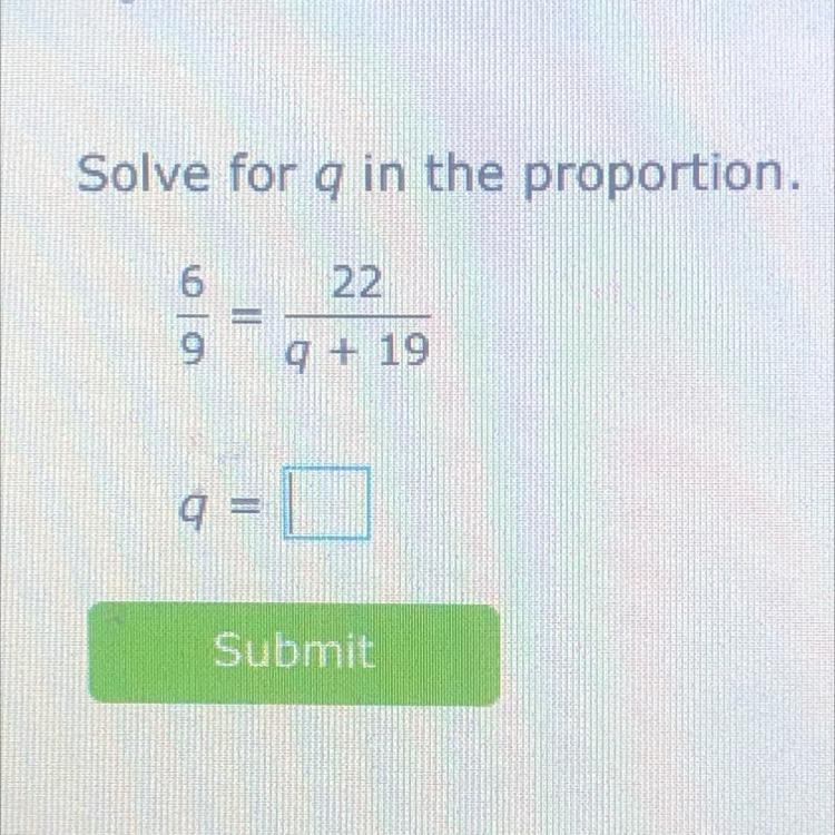 Solve for q in the proportion-example-1