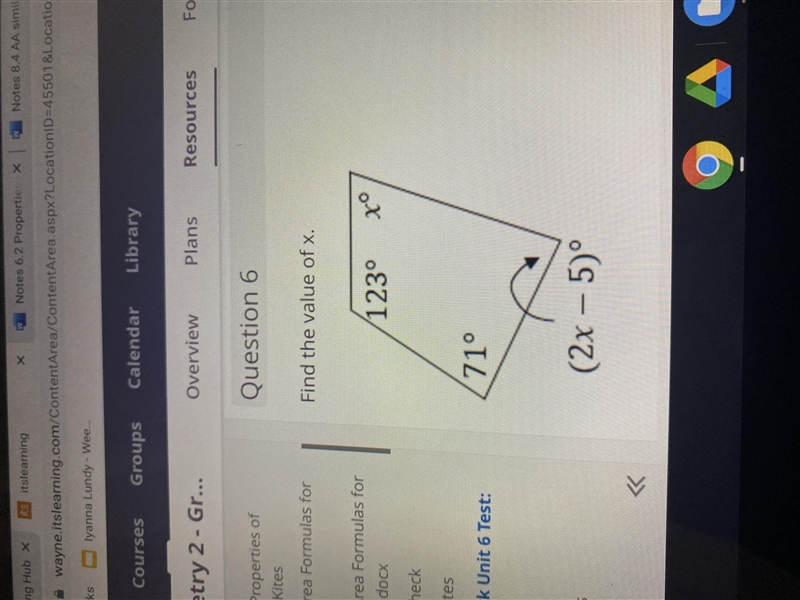 Find the value of x.-example-1