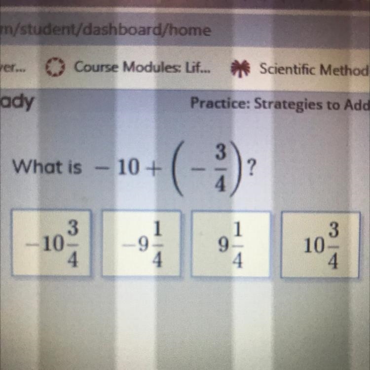 What is – 10 + (-3/4)?-example-1