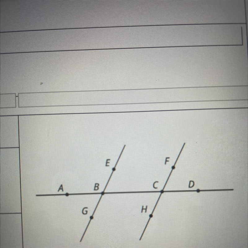 Name all the angles congruent to-example-1