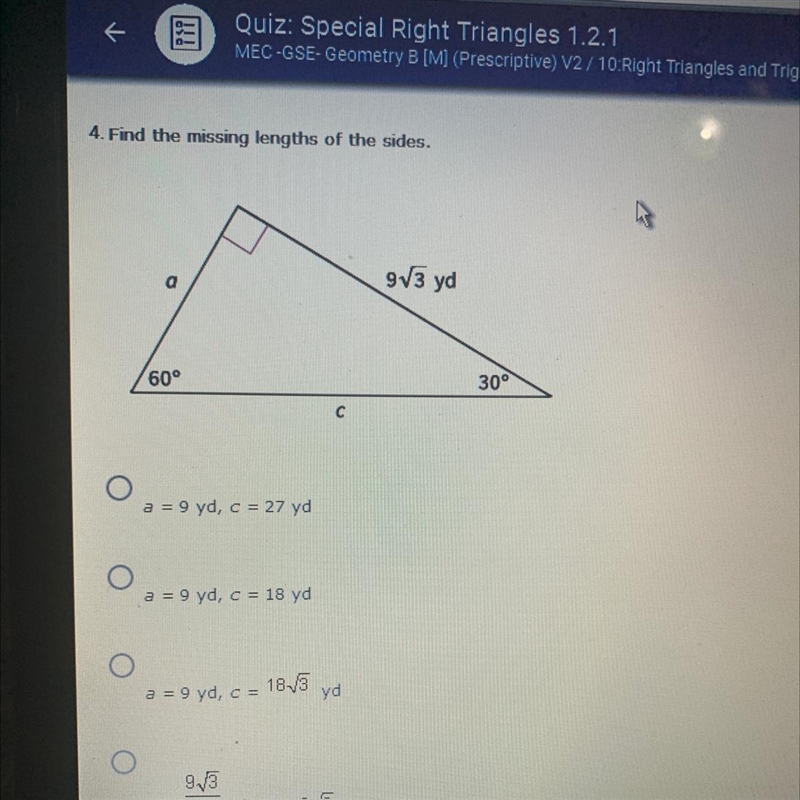 Find the missing lengths of the sides-example-1