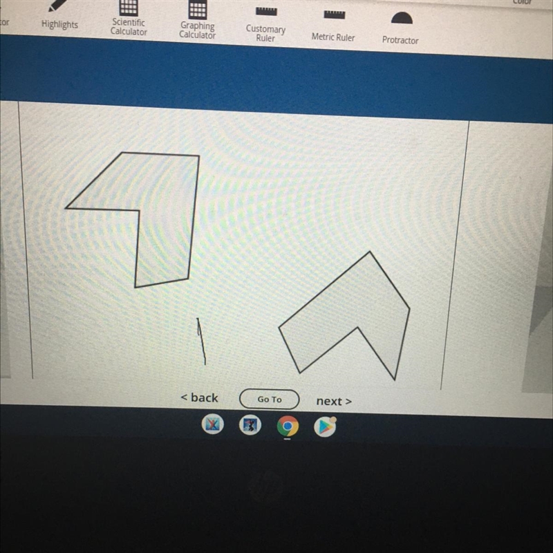 This figure on the left was reflected, or flipped, over a line of reflection to create-example-1