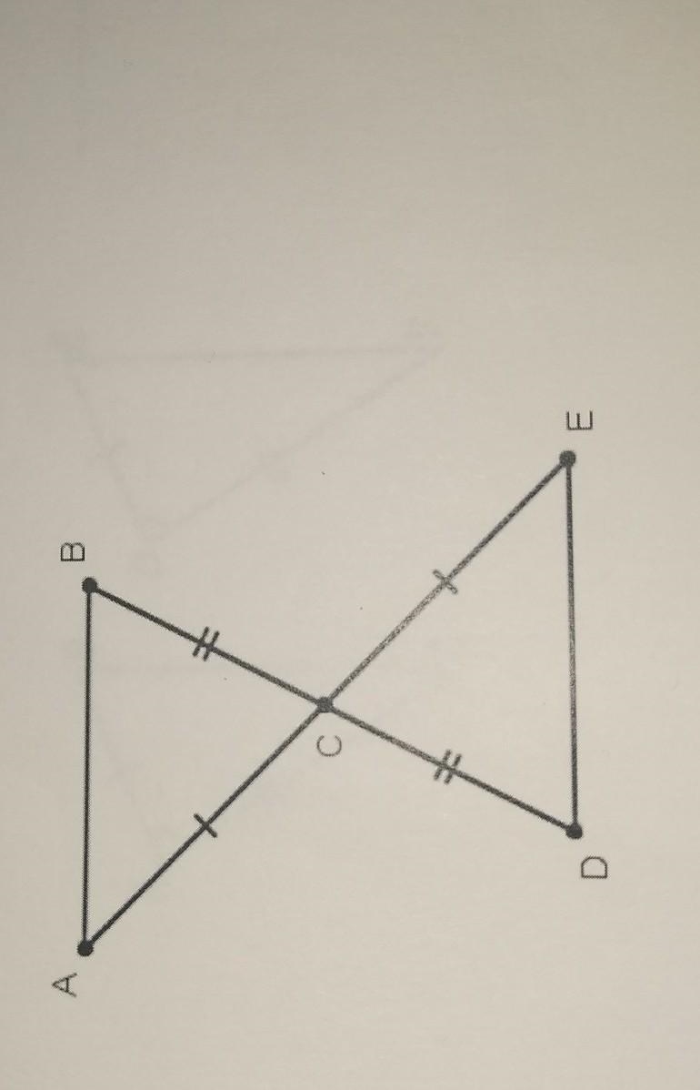 What information is necessary to prove the triangles congruent by SAS? ​-example-1