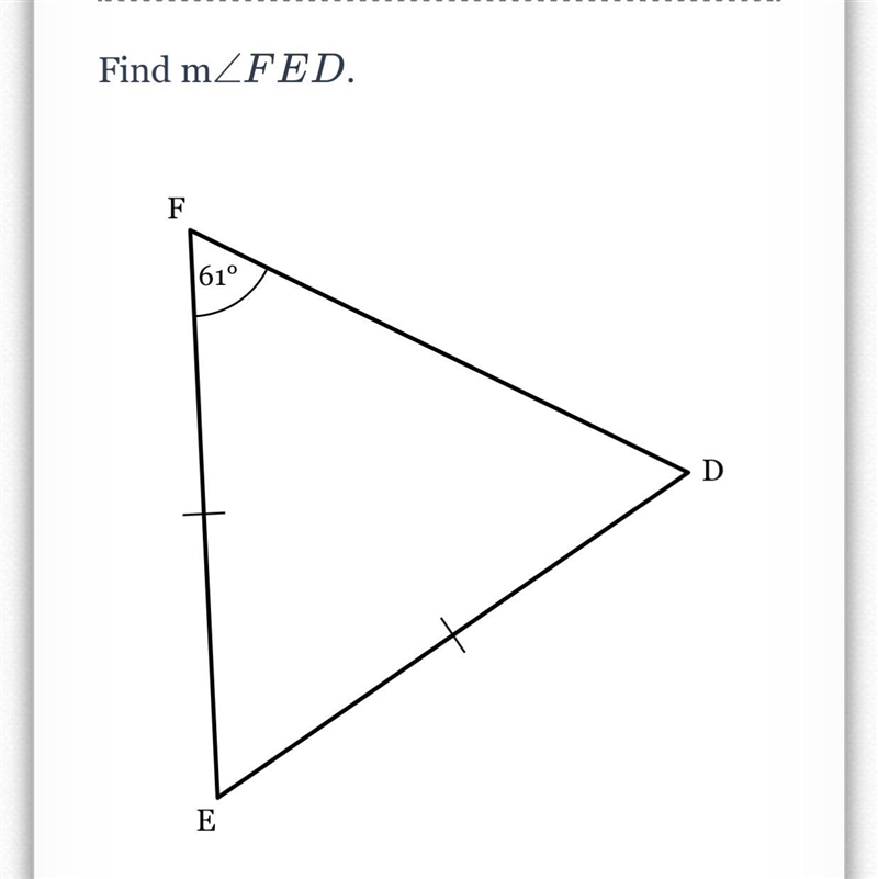 Find m< FED Im giving this question 20 points-example-1