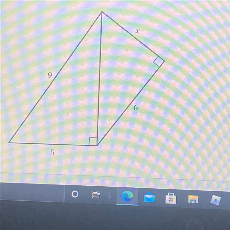 Solve for x. Leave your answer in simplest radical form.-example-1