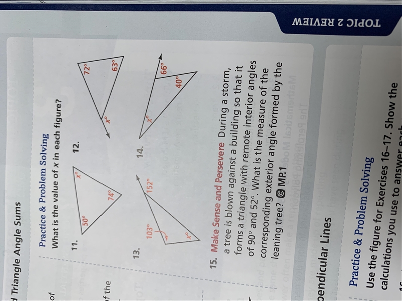 What is the value of x in each figure?-example-1