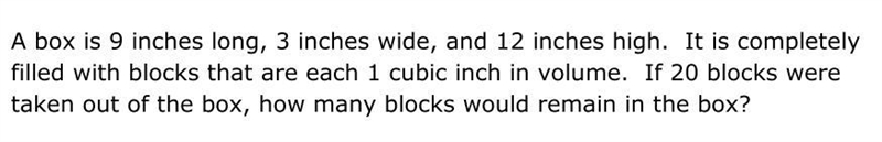 PLS HELP: A box is 9 inches wide, 3 inches long, and 12 inches high. It is completely-example-1