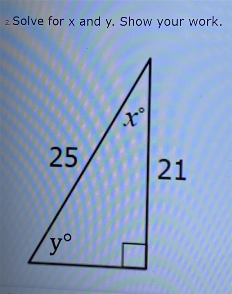 50 points!!!!!!!!! Solve for x and y!!! Please help i will give crown!-example-1