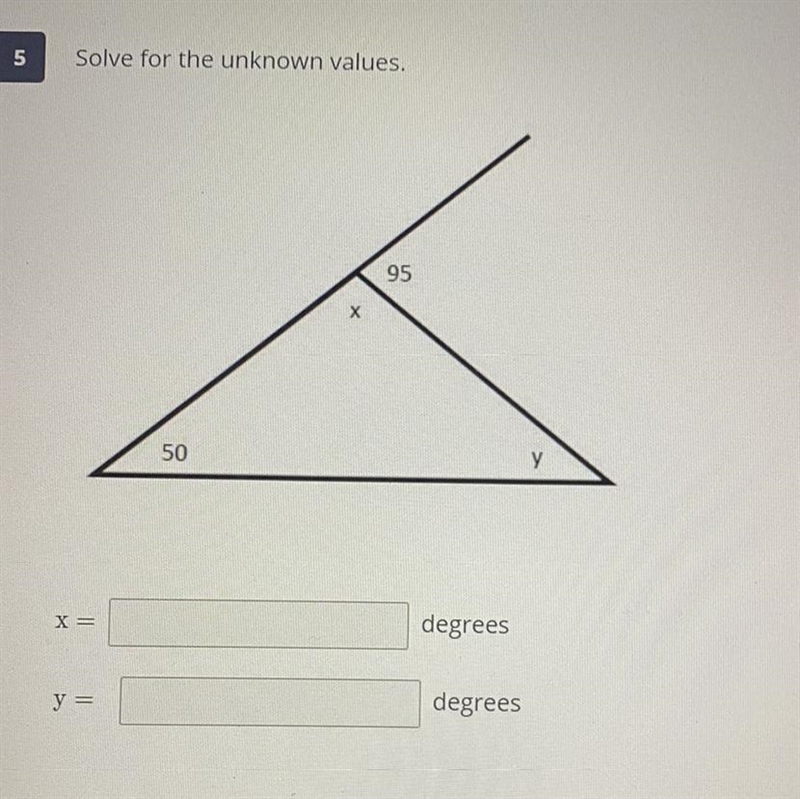 Solve for the unknown values.-example-1