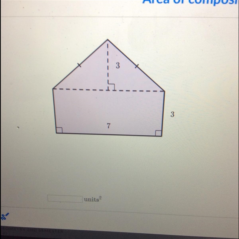 Area of composite shapes!!-example-1