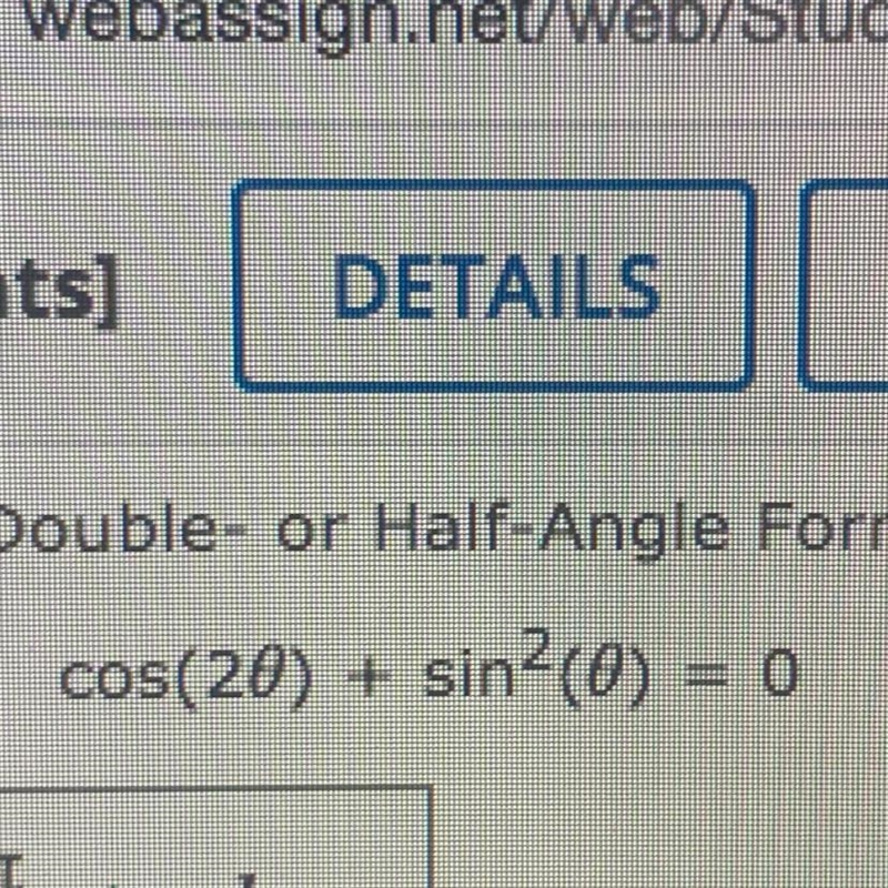 Cos(2x) + sin^2(x) = 0-example-1