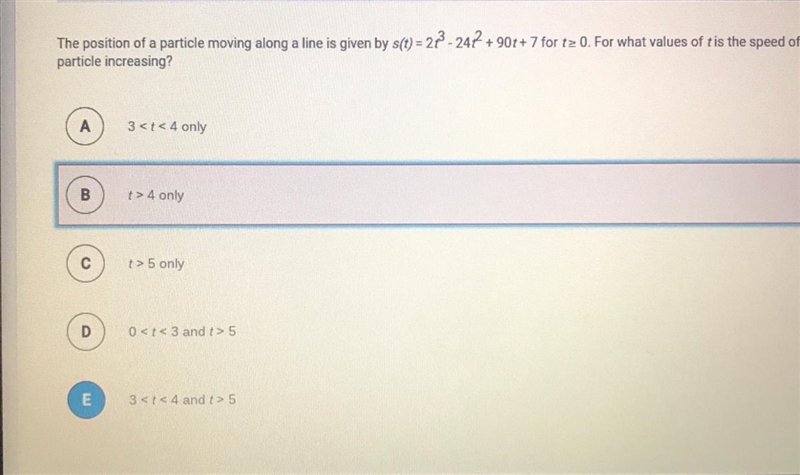 [Calculus] analyze speed from position. Show steps, please!-example-1