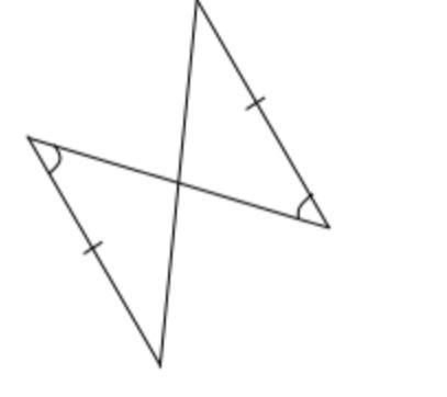 What method can be used to prove the triangles below are congruent? Not possible ASA-example-1