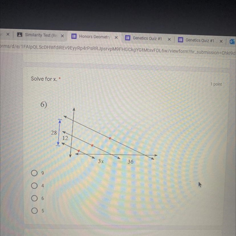 ￼solve for x. Please show work-example-1