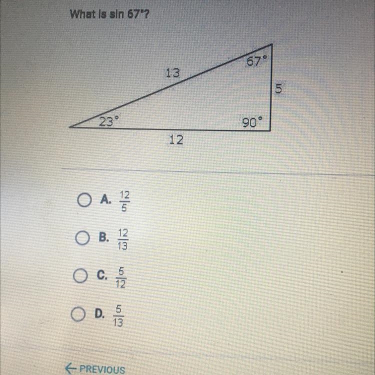 What is sin 67 degrees-example-1