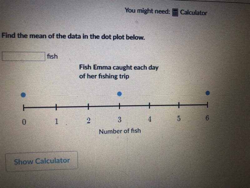 Find the mean of the data in the dot plot below pls help-example-1