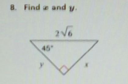 Plz help me find side x and y thanks​-example-1