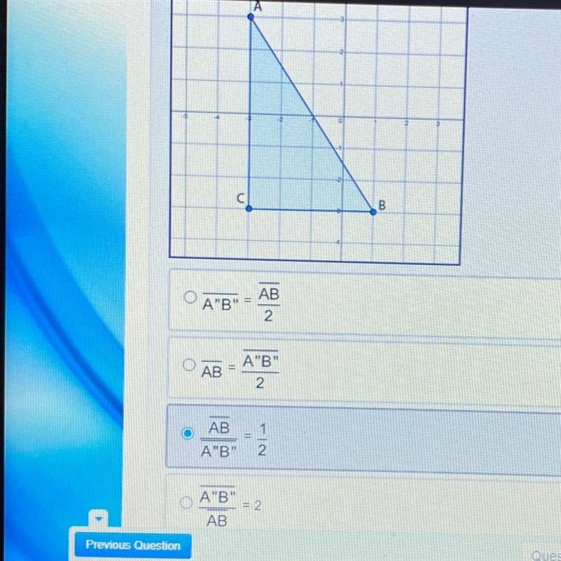 Triangle A'B'C' is formed using the translation (x + 2 y + 0) and the dilation by-example-1