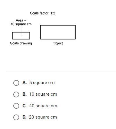 Question: What is the area of the real object that the scale drawing models?-example-1