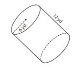 What is the lateral surface area of this cylinder? A-452.16 sq. yds B-226.08 sq. yds-example-1