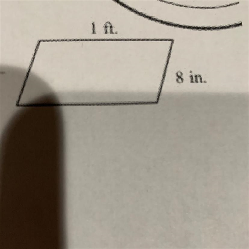 Hey guys how do you find the perimeter of this shape in inches (explain) Please helpppp-example-1