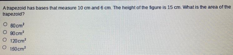 Please answer both question above and below A trapezoid has bases that measure 9 cm-example-1