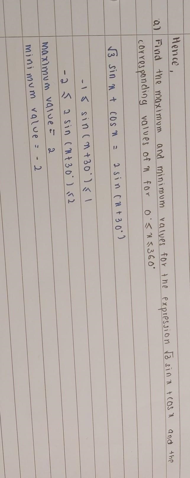 Help with 5a, to find the values of x​-example-1