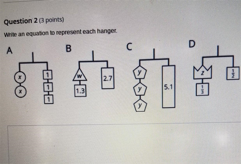 WRITE AN EQUETION TO REPREDENT ECH ONE ​-example-1