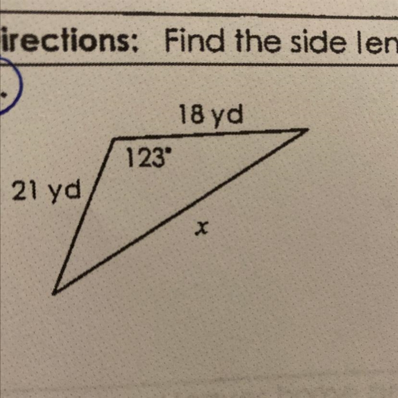 Can someone show me how to do this? You have to find the side length or angle measure-example-1