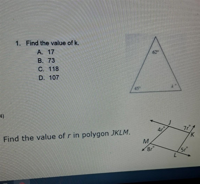 Find the value of x and find the value of polygon JKLM​-example-1