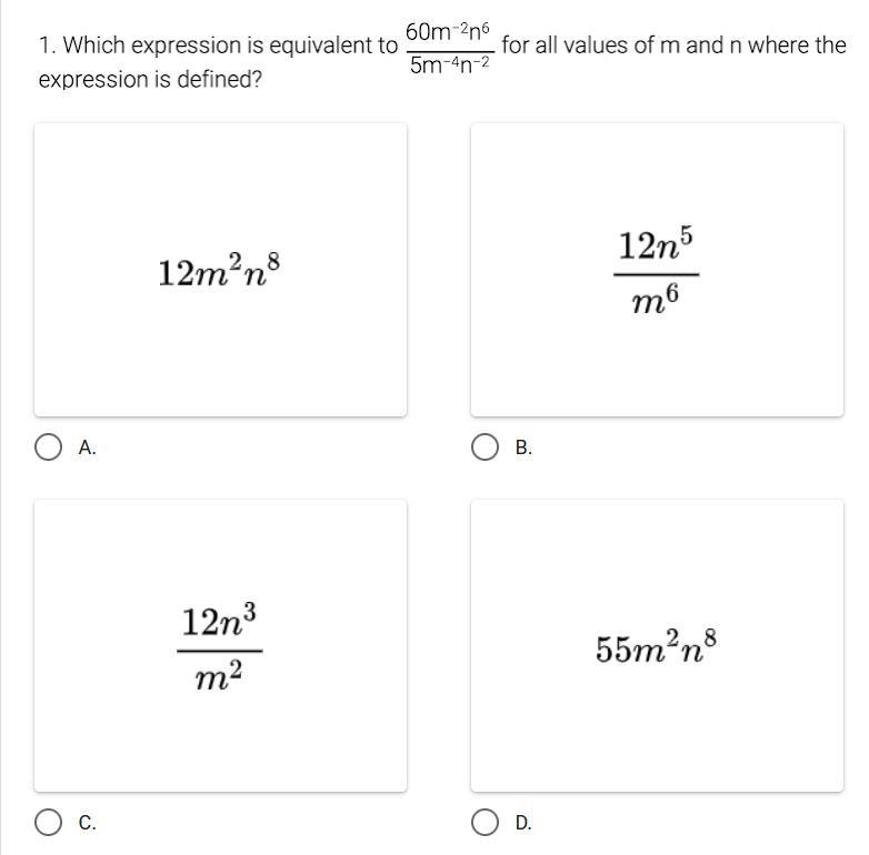 Which expression is equivalent.-example-1