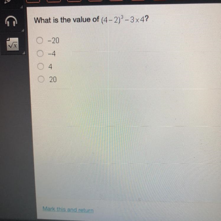 What is the value of (4-2)3-3x4-example-1