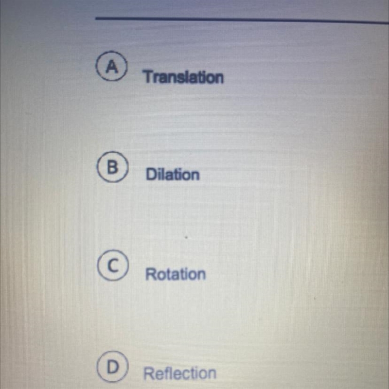 Which of the following is a non-rigid transformation?-example-1