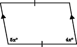 Find the value of x. [p. 153] A. x = 5 B. x = 10 C. x = 20 D. x = 40-example-1